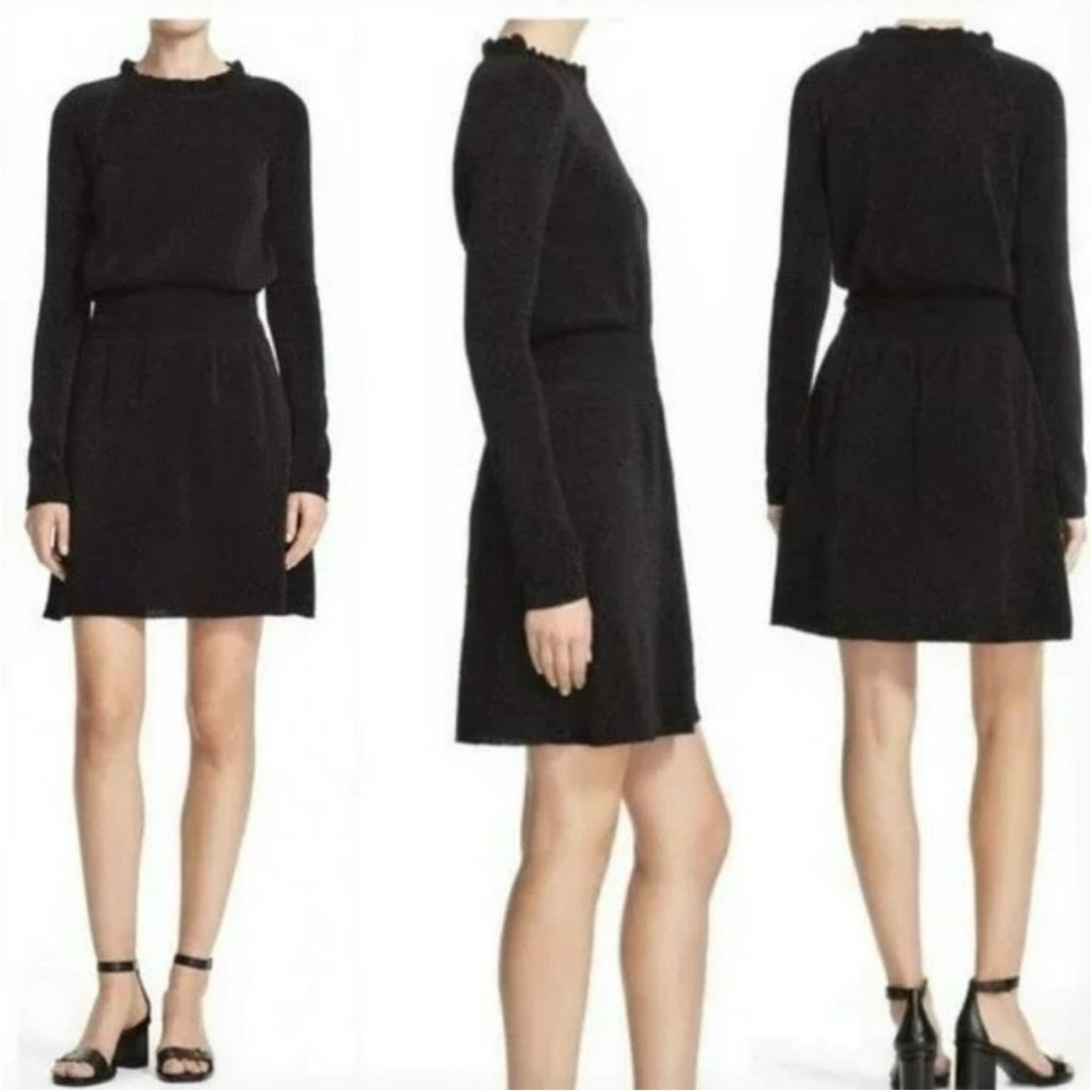 Tory Burch Isabelle Metallic Knit Dress L NWT Black Cocktail Holiday Party - Picture 2 of 16
